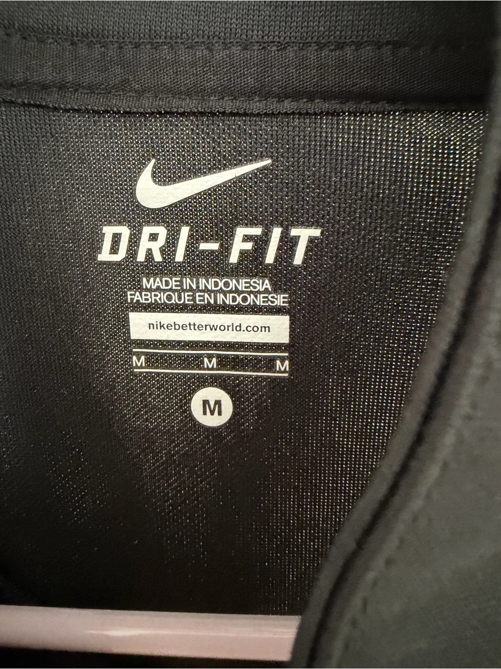 Nike Black Performance Jacket with White Trim